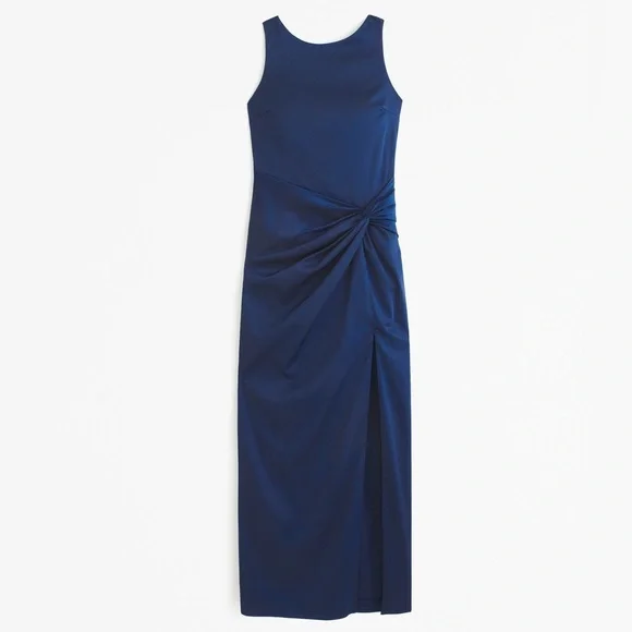 Abercrombie & Fitch | Dresses | Af Blue Draped Skirt Maxi Dress | Poshmark